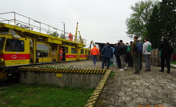 Wycieczka studentów do PGE Energetyka Kolejowa